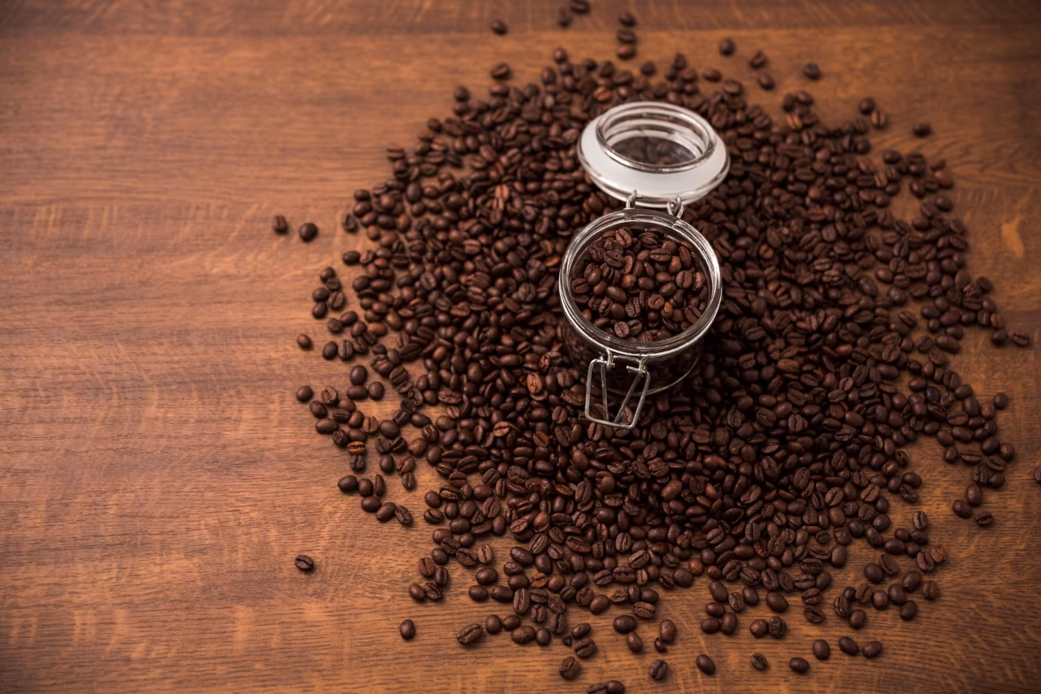Coffee beans background