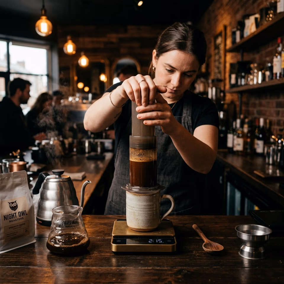 AeroPress brewing in India