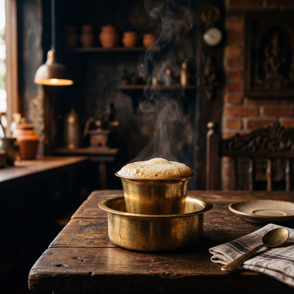 Filter coffee brewing in India