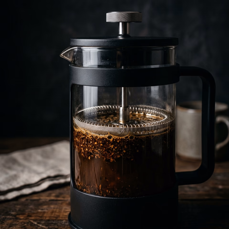 French Press brewer mechanism