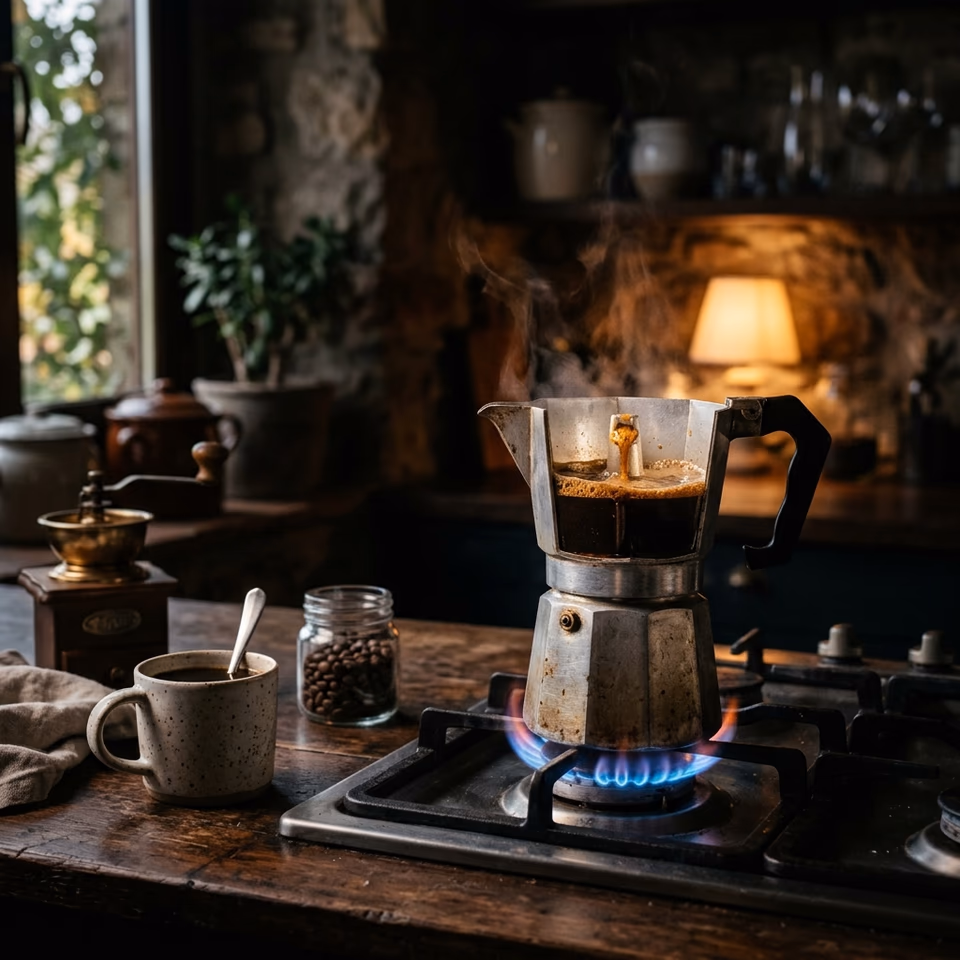 Moka Pot brewing in India