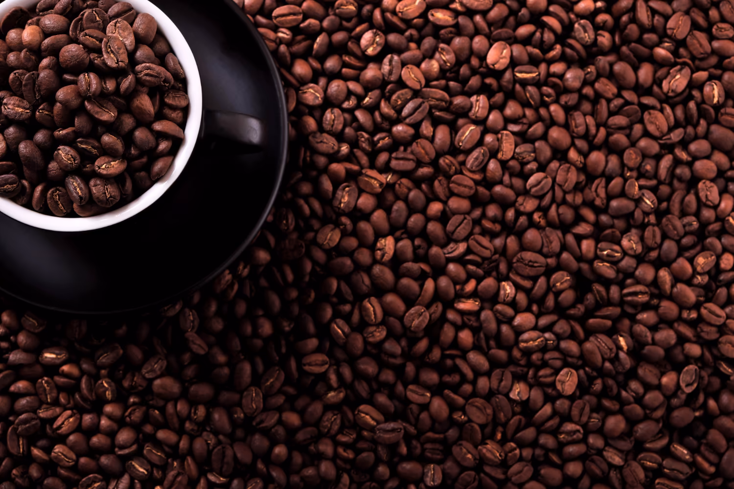 Coffee beans background