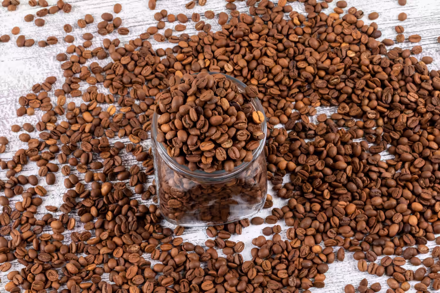 Coffee beans background