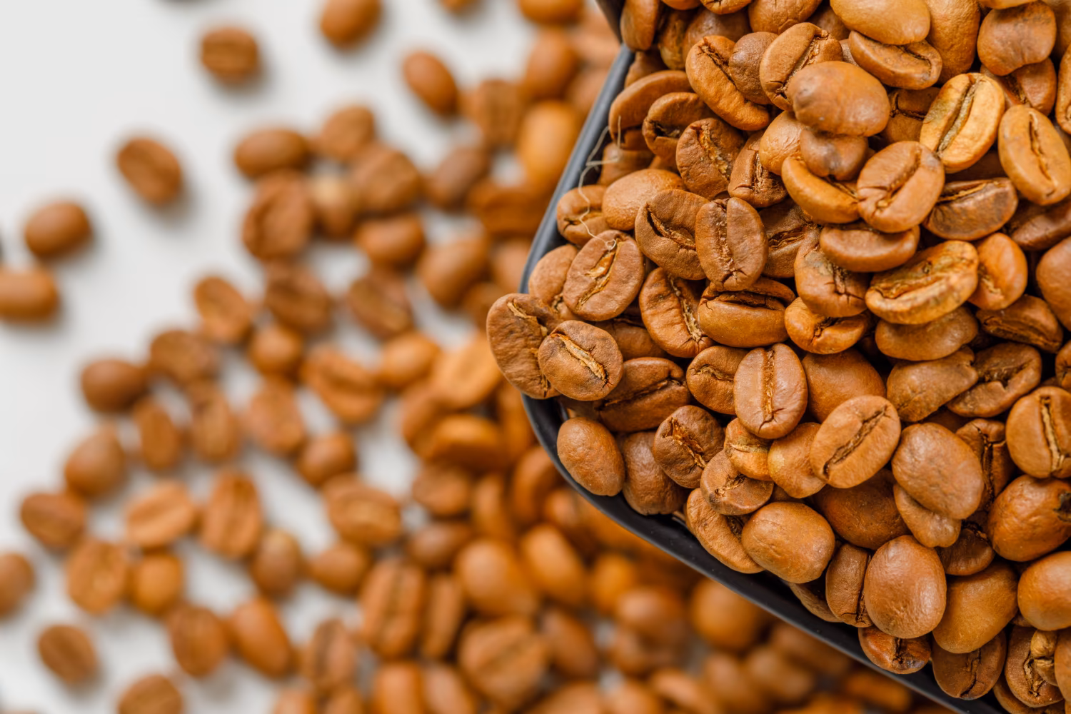 Coffee beans background