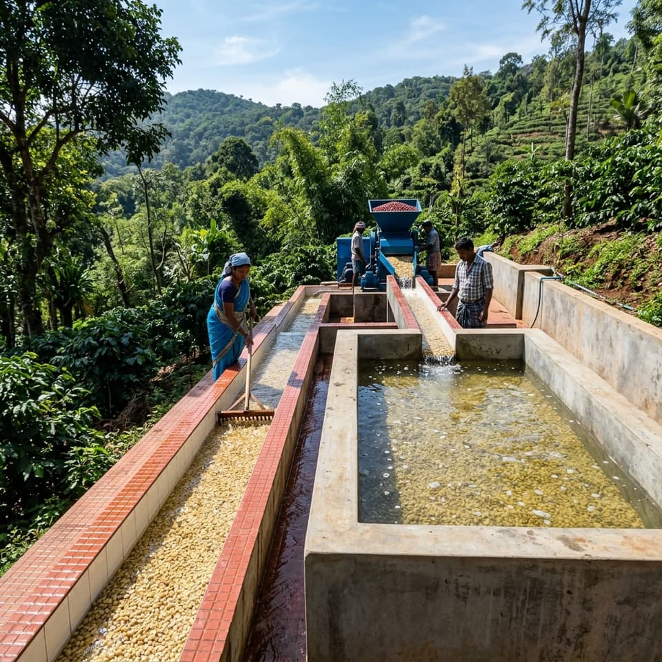 washed process coffee